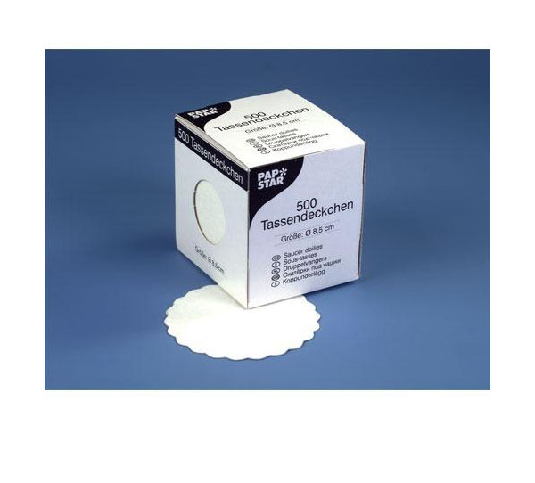 Papstar Tassendeckchen 8,5cm 500 Stück