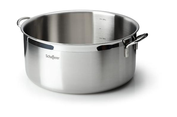 Schafferer Bratentopf 40cm 23,9L Profi Edelstahl