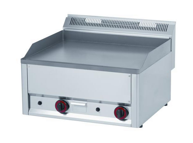 Cookmax black Elektro-Grillplatte glatt 660x600x290mm 400V / 6,0kW