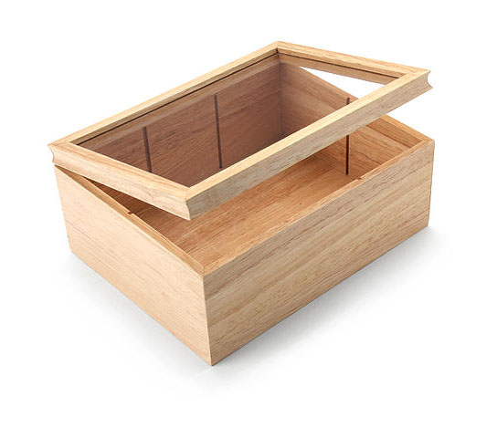 Continenta Teebeutelbox Holz 23 x 17,5 x 10 cm