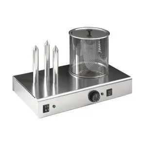 Elektro-Hot-Dog-Kocher, mit Glasbehälter   48 x 30 x 35 cm  230V / 1,1kW Cookmax black