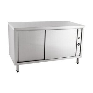 Wärmeschrank 1200 x 600 x 850 mm  ohne Aufkantung m. Türen Cookmax orange