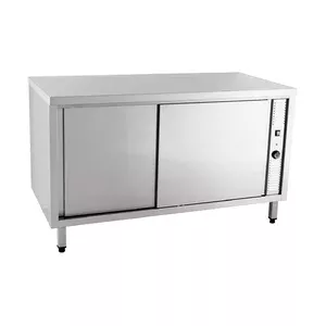 Wärmeschrank 1200 x 600 x 850 mm  ohne Aufkantung m. Türen Cookmax orange