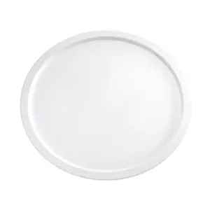 Platte rund 38 cm, 2 cm hoch Melamin weiss       rutschfest Assheuer & Pott