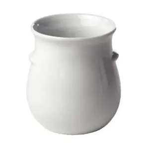 Dressingtopf 1l o.Aufschrift Keramik weiss ohne Deckel 
