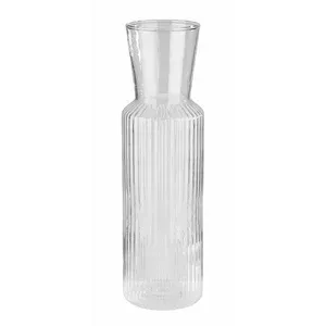 Glaskaraffe Lines Ø 8 cm H: 27 cm 0,9 Liter Assheuer & Pott