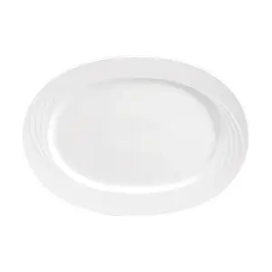 Platte Fahne 23 cm Donna Form 1298 weiss Bauscher