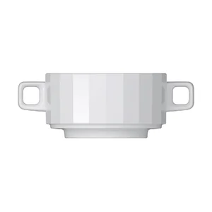 Suppenobertasse stapelbar 0,30l Edge weiß Bauscher