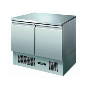 Kühltisch mit 2 Türen 90 x 70 x 87
 230 V / 0,23 kW Cookmax orange