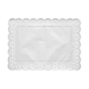 Spitzenpapier 53x32,5cm für Hordenwagenbleche 100er Pack Papstar