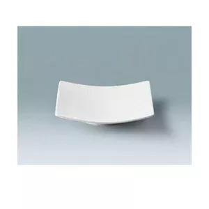Teller halbtief coup eckig 16 cm Fine Dining Form 900 weiss      - MU - Schönwald