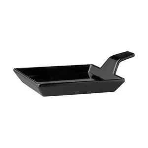 Fingerfood-Teller schwarz 9,5 x 9,5 cm, H: 1,5 / 3,5 cm Assheuer & Pott