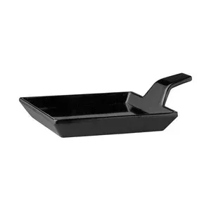 Fingerfood-Teller schwarz 9,5 x 9,5 cm, H: 1,5 / 3,5 cm Assheuer & Pott