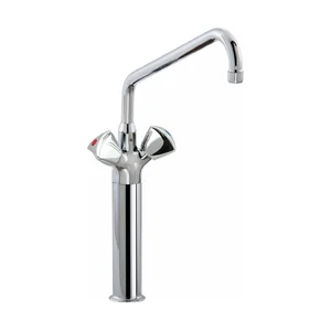 Zweigriff-Säulen-Mischarmatur BxHxT: 150x498x339cm Cookmax black