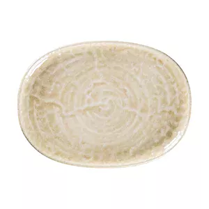 Platte coup 28x20,5cm oval Rakstone Krush beige RAK