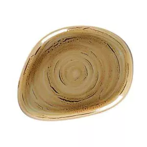 Teller 22x16,7cm organisch Rakstone Spot garnet RAK