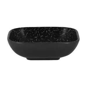 Schale 11x11x3,5cm Fusion Impala schwarz/weiss RAK