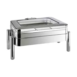 Chafing Dish GN 1/1 Premium 66x48cm H.33cm Glasdeckel Assheuer & Pott