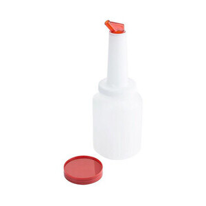 Dosier-/ Vorratsflasche rot H 35 cm, Ø 12,5 cm       2 l Contacto