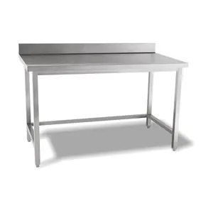 Arbeitstisch o. Boden 1900x600x850 mm 5cm Aufkantung Cookmax black