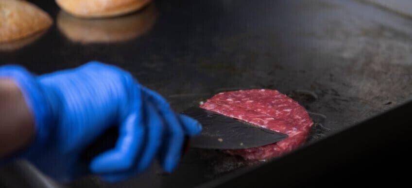 Griddleplatte für Burger