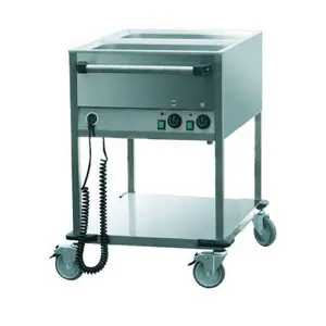 Bain-Marie Wagen für 2 GN 1/1, h=200mm Cookmax black