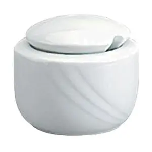 Marmeladen / Zuckerdose 0,20 l Donna Form 1298 weiss Bauscher