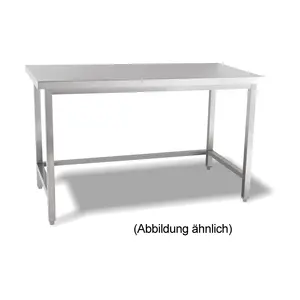 Arbeitstisch o. Boden 1700x600x850 mm ohne Aufkantung Cookmax black