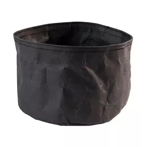 Brottasche 17 x 11 cm schwarz Paperbag Papier in Lederoptik Assheuer & Pott