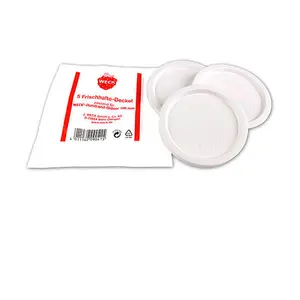 Frischhalte-Deckel 100 Kunststoff weiss 5erPack Weck