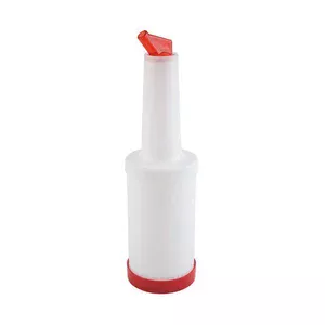 Dosier-/ Vorratsflasche rot 9 cm H:33 cm 1 Liter Assheuer & Pott