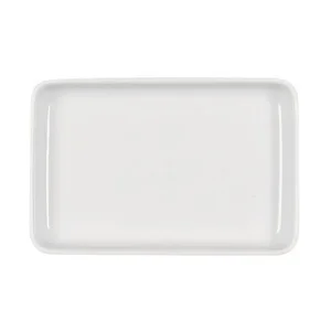 Platte rechteckig tief 186x122 Dialog weiss Bauscher