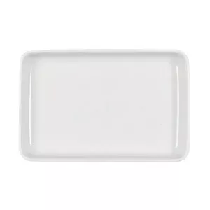 Platte rechteckig tief 186x122 Dialog weiss Bauscher