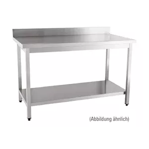Arbeitstisch zur Selbstm. 1400 x 600 x 8 10cm Aufkantung Cookmax orange