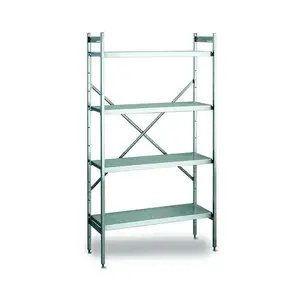 Aluminium-Anbauregal  975x500x1800mm Cookmax black