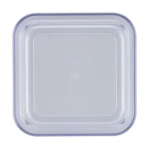 Deckel hoch 119 x 119 mm transparent blau Bauscher