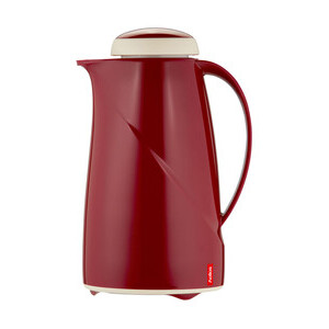 Isolierkanne 1l rot Wave  Spülmaschinenfest Helios