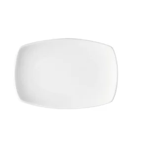 Platte 14cm coup rechteckig     7162/14 Options weiss Bauscher