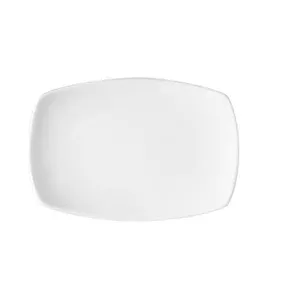 Platte 14cm coup rechteckig     7162/14 Options weiss Bauscher