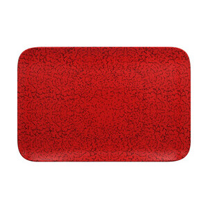 Platte rechteckig 33x22cm Fusion Ruby rot/schwarz RAK