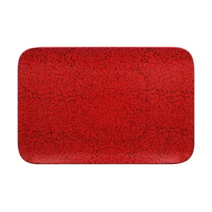 Platte rechteckig 33x22cm Fusion Ruby rot/schwarz RAK