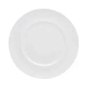 Teller flach 28 cm rund Fahne Enjoy weiss                       - Bauscher