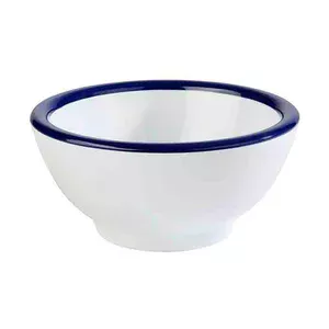 Schale Ø13cm H.6,5cm weiss blauer Rand Pure Assheuer & Pott