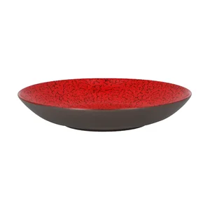 Teller tief 23cm coup Fusion Ruby rot/schwarz RAK