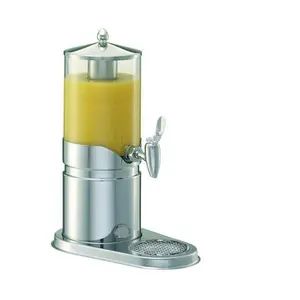 Saftkanne Elegance 2,5 Ltr.  Edelstahl mit transparentem Zylinder Frilich