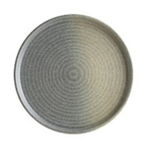 Teller flach 28cm grau Hornfels Ripple Bonna Premium Porcelain