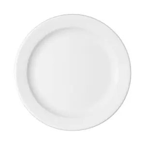 Teller flach 23cm Fahne 1150/23 B1100 weiss Bauscher