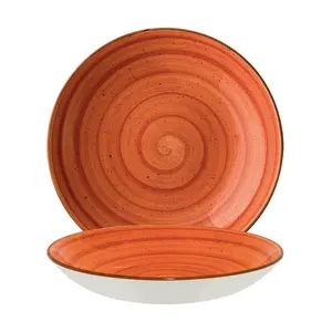 Teller tief 23cm Terracotta Bloom Bonna Premium Porcelain