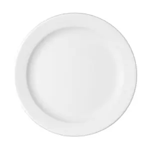 Teller flach 21cm Fahne 1150/21 B1100 weiss Bauscher