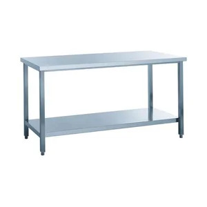 Arbeitstisch, verschweißt ohne Aufkantung B 1800 x T 700 x H 850mm Cookmax black